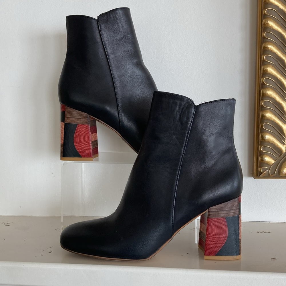Django & Juliette Graphic Heel Booties